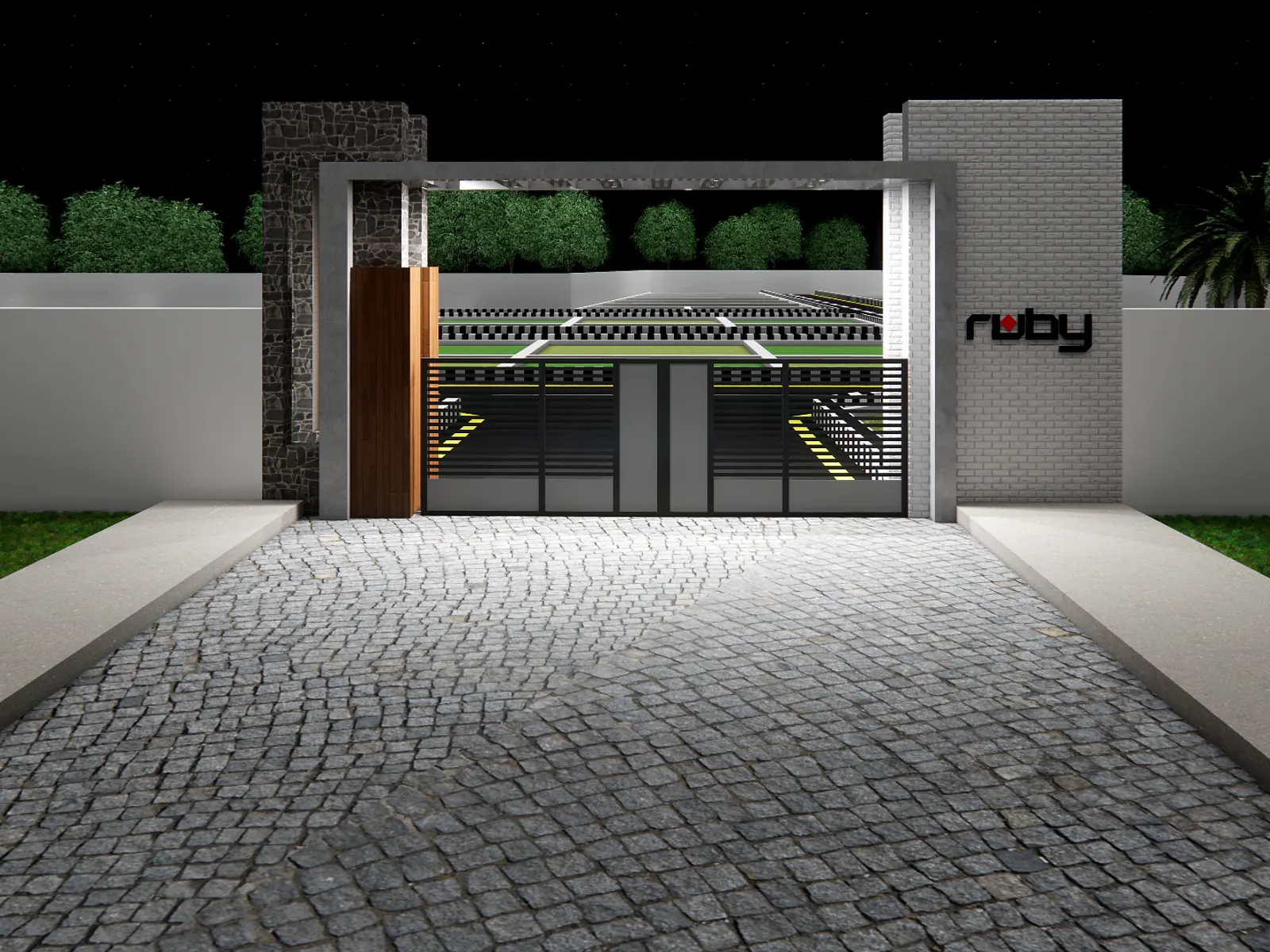 gate night view — project images · ruby sathya nagar