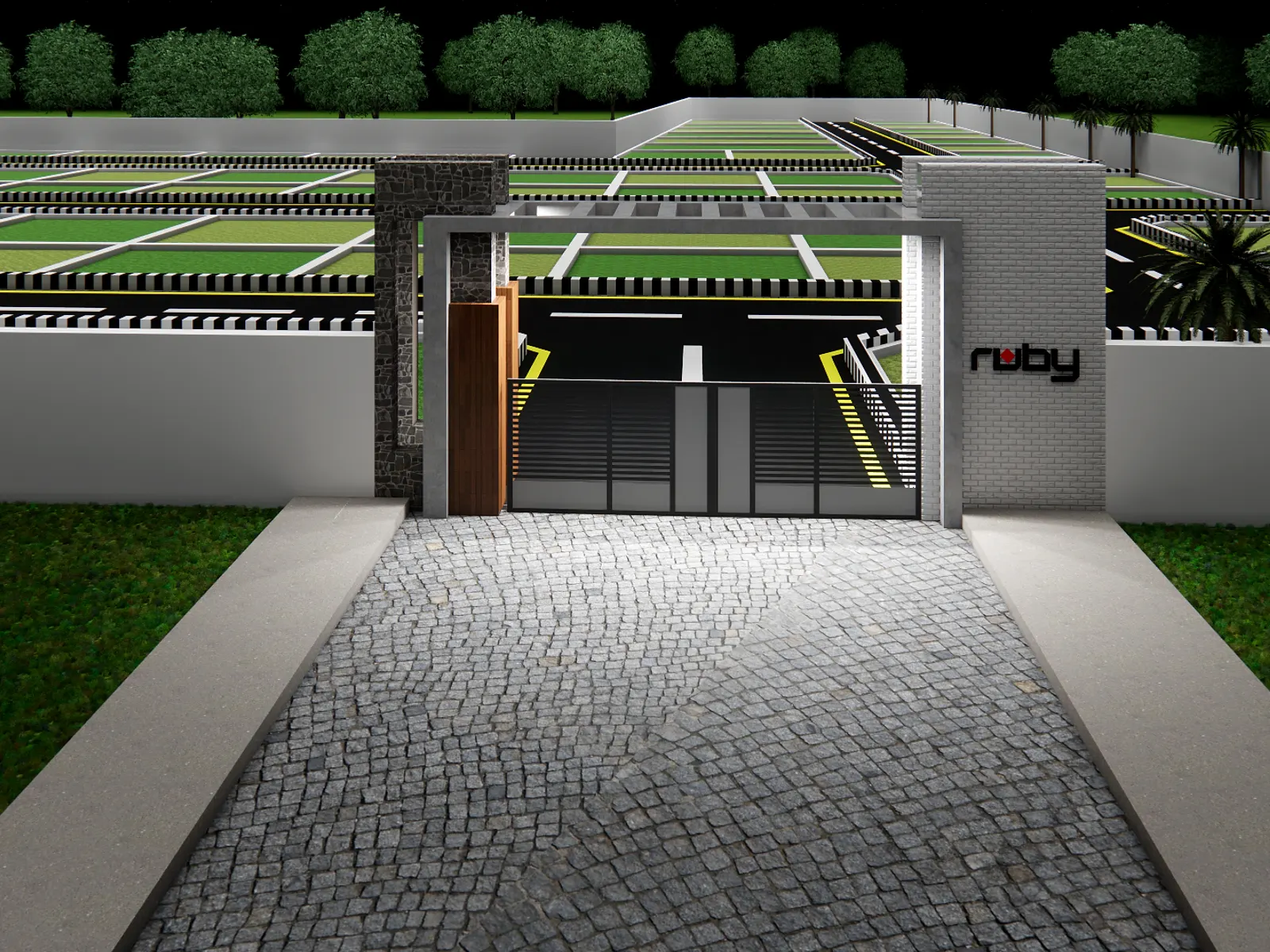 layout night view — project images · ruby sathya nagar
